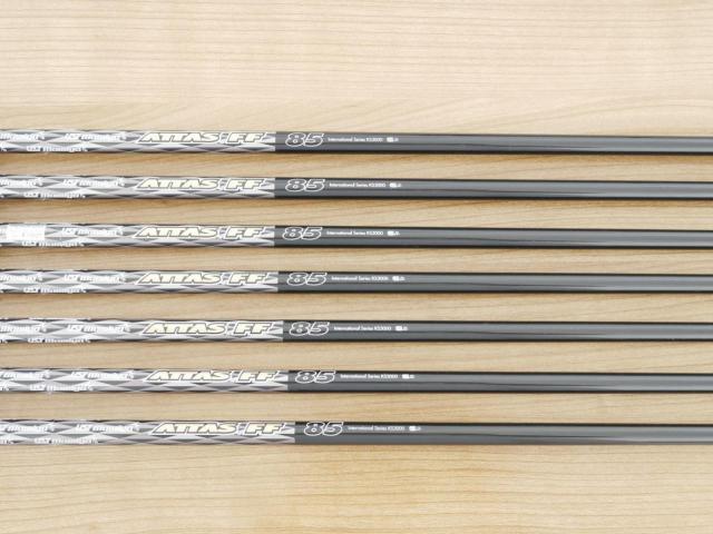 Iron set : PRGR : ชุดเหล็กกระเทย PRGR NEW Egg Forged (รุ่นปี 2020 ตีง่ายและไกลมากๆ เด้งสุดๆ COR 0.82) มีเหล็ก 6-Pw,Aw,As (7 ชิ้น) ก้านกราไฟต์ UST Mamiya ATTAS FF 85 Flex S