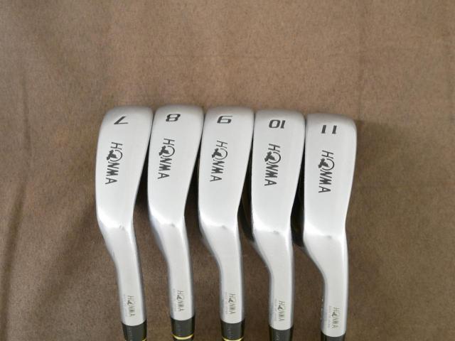 Iron set : Honma : **ก้าน 3 ดาว** ชุดเหล็ก Honma Beres A-Spec II (รุ่นปี 2021 ตีง่าย ไกล) มีเหล็ก 7-11 (5 ชิ้น ) ก้าน ARMRQ A-Spec (47) Flex R (3 ดาว)