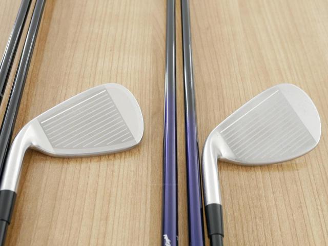 Iron set : Mizuno : ชุดเหล็ก Mizuno JPX EIII SV Titanium (ตัวท้อป ใบใหญ่ที่สุดของ Mizuno ตีง่ายมาก หน้าเด้ง ตีไกล) มีเหล็ก 5-Pw,Aw,Sw (8 ชิ้น) ก้านกราไฟต์ Flex SR