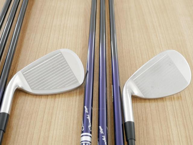 Iron set : Mizuno : ชุดเหล็ก Mizuno JPX EIII SV Titanium (ตัวท้อป ใบใหญ่ที่สุดของ Mizuno ตีง่ายมาก หน้าเด้ง ตีไกล) มีเหล็ก 5-Pw,Aw,Sw (8 ชิ้น) ก้านกราไฟต์ Flex SR