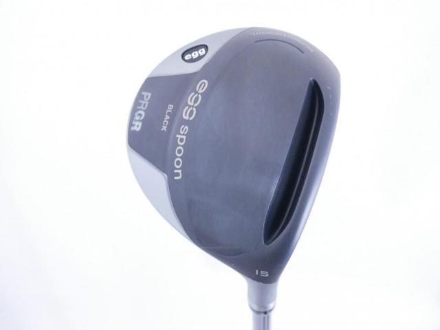 Fairway Wood : PRGR : หัวไม้ 3 PRGR Egg Spoon BLACK (ปี 2022) Loft 15 ก้าน Mitsubishi Diamana Flex SR