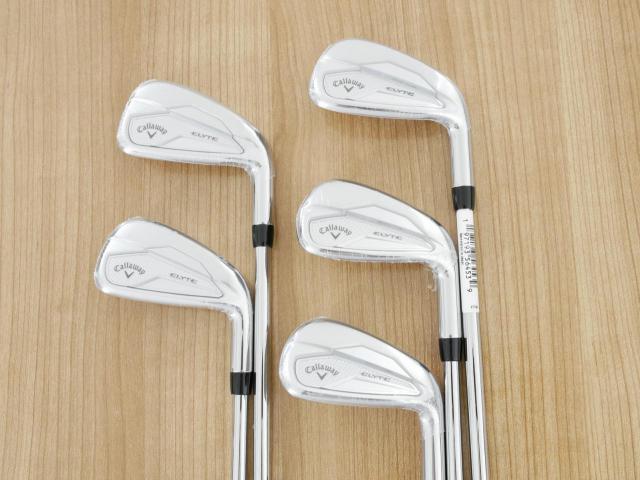 Iron set : Callaway : **ของใหม่ ยังไม่แกะพลาสติก** ชุดเหล็ก Callaway ELYTE (ออกปี 2025 ตีง่ายมาก ไกล Japan Spec.) มีเหล็ก 6-Pw (5 ชิ้น) ก้านเหล็ก NS Pro 950 NEO Flex R