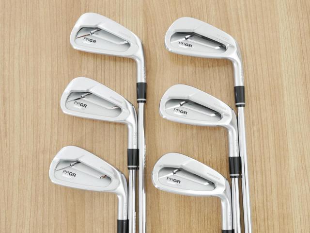 Iron set : PRGR : ชุดเหล็ก PRGR 03 Forged (รุ่นปี 2023 ตีง่าย ไกลมากๆๆ) มีเหล็ก 6-Pw,AW (6 ชิ้น) ก้านเหล็ก NS Pro 85 Flex SR (M-40)