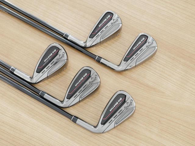 Iron set : Callaway : ชุดเหล็ก Callaway Big Bertha (รุ่นล่าสุด ปี 2023 ตีง่ายที่สุดของ Callaway) มีเหล็ก 6-Pw (5 ชิ้น) ก้านกราไฟต์ Fujikura Speeder NX Flex R