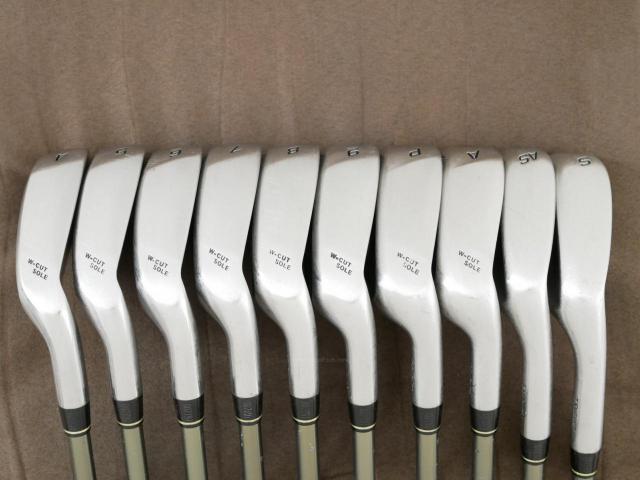 Iron set : Tsuruya : ชุดเหล็ก Tsuruya AXEL Dual Impact HM (หน้าเด้ง) มีเหล็ก 4-Pw,Aw,As,Sw (10 ชิ้น) ก้านกราไฟต์ FLex R