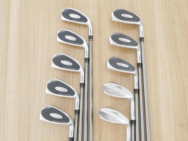Iron set : Tsuruya : ชุดเหล็ก Tsuruya AXEL Dual Impact HM (หน้าเด้ง) มีเหล็ก 4-Pw,Aw,As,Sw (10 ชิ้น) ก้านกราไฟต์ FLex R
