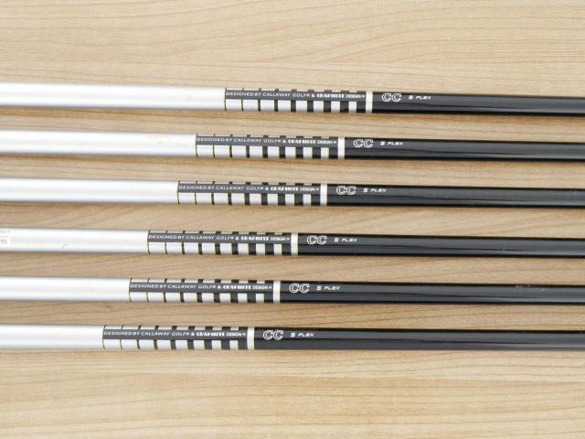 Iron set : Callaway : ชุดเหล็ก Callaway Collection (ตีง่าย ไกล) มีเหล็ก 5-Pw (6 ชิ้น) ก้านกราไฟต์ Flex S