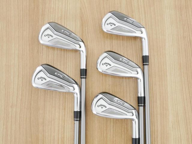 Iron set : Callaway : ชุดเหล็ก Callaway EPIC Forged Star (รุ่นท้อปสุด ปี 2020 ตีไกลกว่าปกติ 2 เบอร์) มีเหล็ก 6-Pw (5 ชิ้น) ก้านกราไฟต์ Fujikura Speeder Evolution Flex R