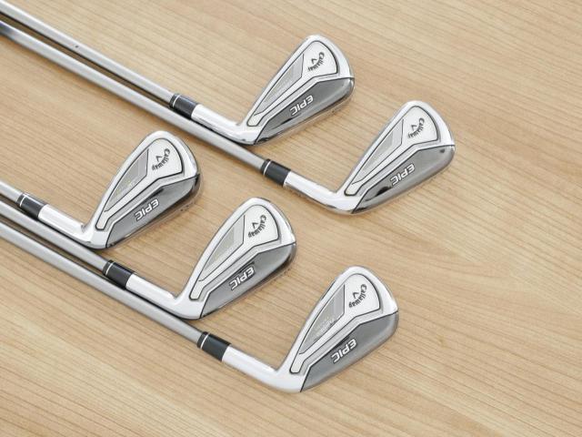 Iron set : Callaway : ชุดเหล็ก Callaway EPIC Forged Star (รุ่นท้อปสุด ปี 2020 ตีไกลกว่าปกติ 2 เบอร์) มีเหล็ก 6-Pw (5 ชิ้น) ก้านกราไฟต์ Fujikura Speeder Evolution Flex R