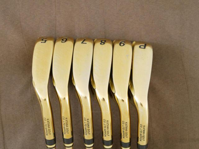 Iron set : Katana : ชุดเหล็ก Katana Voltio Model J Gold (ปี 2018 หน้าเด้ง ตีง่าย ไกล) มีเหล็ก 5-Pw (6 ชิ้น) ก้านกราไฟต์ Fujikura Speeder 550 Flex SR