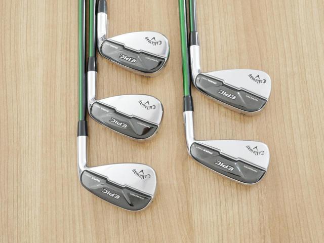 Iron set : Callaway : ชุดเหล็ก Callaway EPIC Max Fast (รุ่นแพงสุด ไกลสุดของ Callaway ปี 2021) มีเหล็ก 7-Pw,Aw (5 ชิ้น) ก้านกราไฟต์ Fujikura Speeder Evolution Flex R
