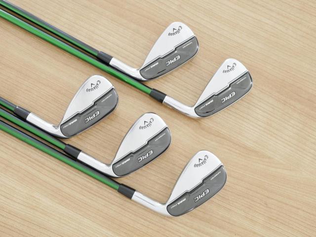 Iron set : Callaway : ชุดเหล็ก Callaway EPIC Max Fast (รุ่นแพงสุด ไกลสุดของ Callaway ปี 2021) มีเหล็ก 7-Pw,Aw (5 ชิ้น) ก้านกราไฟต์ Fujikura Speeder Evolution Flex R