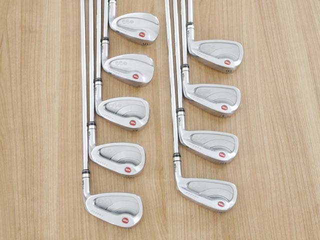 Iron set : PRGR : ชุดเหล็กกระเทย PRGR NEW Egg Forged (รุ่นปี 2020 ตีง่ายและไกลมากๆ เด้งสุดๆ COR 0.82) มีเหล็ก 5-Pw,Aw,As,Sw (9 ชิ้น) ก้านเหล็ก NS Pro 075 Flex R (M37)
