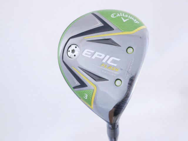 Fairway Wood : callaway : หัวไม้ 3 Callaway Epic Flash Star (รุ่นปี 2019) Loft 15 ก้าน Fujikura Speeder Evolution IV FW 40 Flex R