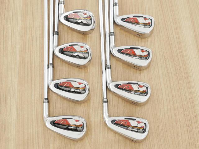 Iron set : XXIO : ชุดเหล็ก XXIO 10 Red (ปี 2019 ตีง่ายมากๆ ไกลมากๆ) มีเหล็ก 5-Pw,Aw,Sw (8 ชิ้น) ก้านเหล็ก NS Pro 870 DST Flex R
