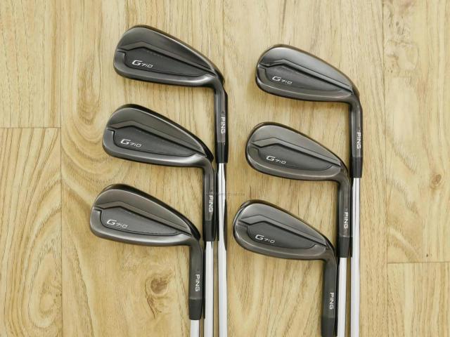 Iron set : Ping : ชุดเหล็ก Ping G710 (รุ่นปี 2021 Japan Spec. ใบใหญ่ ง่ายที่สุด ไกลที่สุดของ Ping) มีเหล็ก 6-Pw,Aw (6 ชิ้น) ก้านเหล็ก NS Pro Zelos 7 Flex R