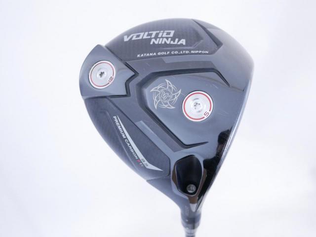 Driver : Katana : ไดรเวอร์ Katana Voltio NINJA Premium Carbon II TI (รุ่นใหม่ล่าสุด ออกปี 2025 ตีไกลมากๆ) Loft 9.5 ก้าน Tour AD VG-02 Flex SR