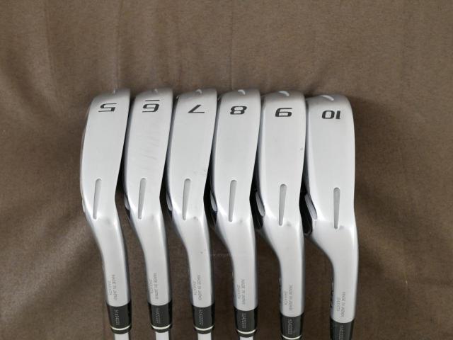 Iron set : Honma : ชุดเหล็ก Honma Bezeal 535 (ปี 2019 รุ่นนี้ใบใหญ่ที่สุดของ Honma) มีเหล็ก 5-10 (6 ชิ้น) ก้านเหล็ก NS Pro 950 Flex S
