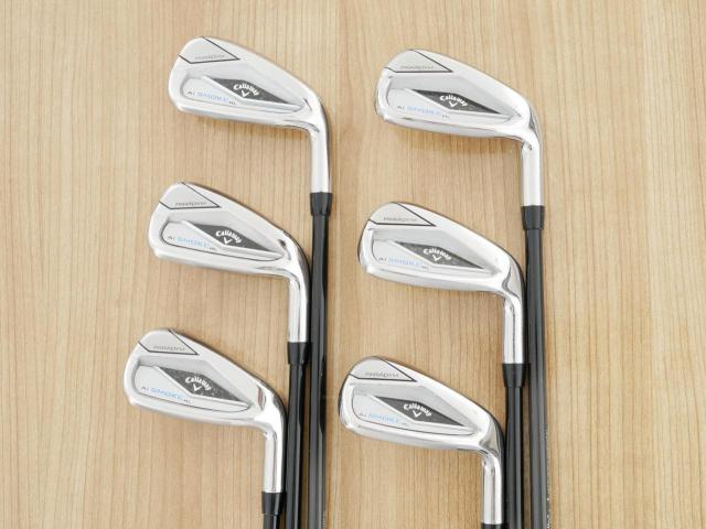 Iron set : Callaway : ชุดเหล็ก Callaway Paradym Ai Smoke HL (ออกปี 2024 ตีง่ายมาก ไกล Japan Spec.) มีเหล็ก 6-Pw,Aw (6 ชิ้น) ก้านกราไฟต์ Mitsubishi TENSEI 50 Flex R