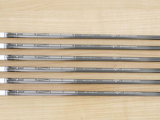 Iron set : Callaway : ชุดเหล็ก Callaway Paradym Ai Smoke HL (ออกปี 2024 ตีง่ายมาก ไกล Japan Spec.) มีเหล็ก 6-Pw,Aw (6 ชิ้น) ก้านกราไฟต์ Mitsubishi TENSEI 50 Flex R