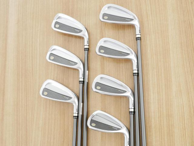 Iron set : PRGR : ชุดเหล็กกระเทย PRGR Super Egg Iron (รุ่นปี 2023 ตัวท๊อปสุด หน้าเด้งเกินกฏ ใช้แข่งไม่ได้ ตีไกลมากๆ) มีเหล็ก 6-Pw,Aw,As (7 ชิ้น) ก้านกราไฟต์ Flex S (M-43)
