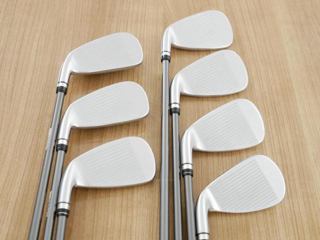 Iron set : PRGR : ชุดเหล็กกระเทย PRGR Super Egg Iron (รุ่นปี 2023 ตัวท๊อปสุด หน้าเด้งเกินกฏ ใช้แข่งไม่ได้ ตีไกลมากๆ) มีเหล็ก 6-Pw,Aw,As (7 ชิ้น) ก้านกราไฟต์ Flex S (M-43)