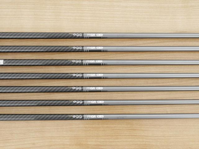 Iron set : PRGR : ชุดเหล็กกระเทย PRGR Super Egg Iron (รุ่นปี 2023 ตัวท๊อปสุด หน้าเด้งเกินกฏ ใช้แข่งไม่ได้ ตีไกลมากๆ) มีเหล็ก 6-Pw,Aw,As (7 ชิ้น) ก้านกราไฟต์ Flex S (M-43)