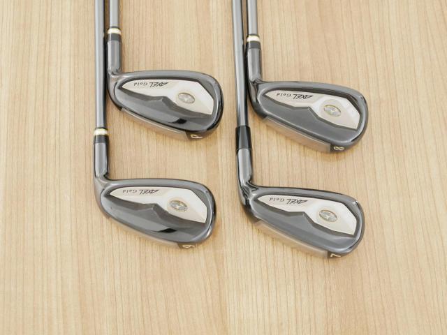Iron set : Tsuruya : ชุดเหล็ก Tsuruya AXEL Gold Premium V (ออกปี 2023 ของใหม่ 7 หมื่นกว่าบาท หน้าเด้งสุดๆ ไกลสุดๆๆ) มีเหล็ก 7-Pw (4 ชิ้น) ก้านกราไฟต์ Flex R