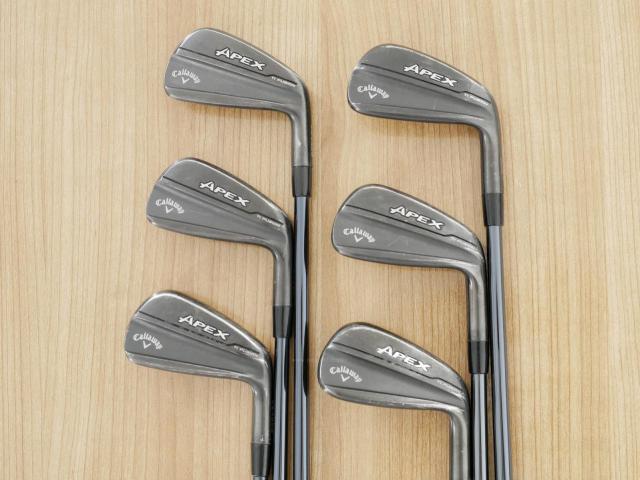 Iron set : Callaway : ชุดเหล็ก Callaway Apex Ti Fusion Black (รุ่นท็อปสุด แพงที่สุด ปี 2025 ของใหม่ 8 หมื่นบาท) มีเหล็ก 5-Pw (6 ชิ้น) ก้านกราไฟต์ UST Mamiya RECOIL DART 6 Flex R