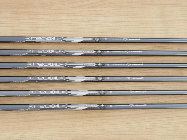 Iron set : Callaway : ชุดเหล็ก Callaway Apex Ti Fusion Black (รุ่นท็อปสุด แพงที่สุด ปี 2025 ของใหม่ 8 หมื่นบาท) มีเหล็ก 5-Pw (6 ชิ้น) ก้านกราไฟต์ UST Mamiya RECOIL DART 6 Flex R