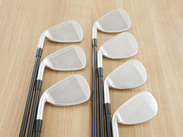 Iron set : Mizuno : ชุดเหล็ก Mizuno JPX EIII SV Titanium (ตัวท้อป ใบใหญ่ที่สุดของ Mizuno ตีง่ายมาก หน้าเด้ง ตีไกล) มีเหล็ก 6-Pw,Aw,Sw (7 ชิ้น) ก้านกราไฟต์ Flex R