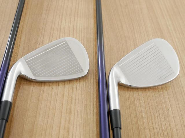 Iron set : Mizuno : ชุดเหล็ก Mizuno JPX EIII SV Titanium (ตัวท้อป ใบใหญ่ที่สุดของ Mizuno ตีง่ายมาก หน้าเด้ง ตีไกล) มีเหล็ก 6-Pw,Aw,Sw (7 ชิ้น) ก้านกราไฟต์ Flex R