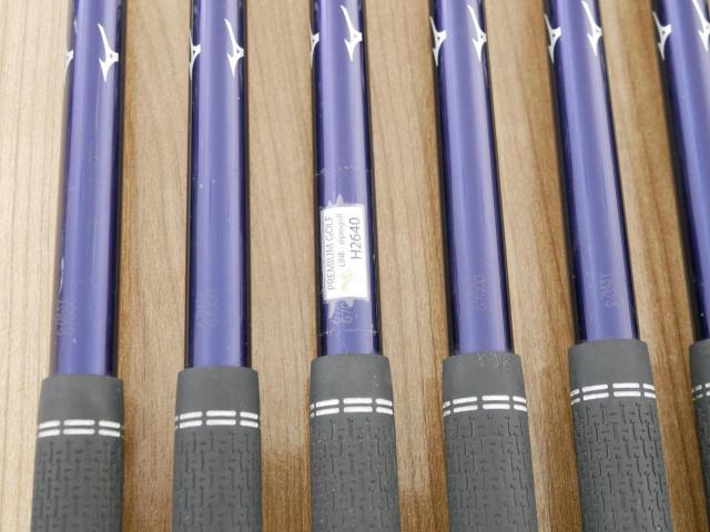 Iron set : Mizuno : ชุดเหล็ก Mizuno JPX EIII SV Titanium (ตัวท้อป ใบใหญ่ที่สุดของ Mizuno ตีง่ายมาก หน้าเด้ง ตีไกล) มีเหล็ก 6-Pw,Aw,Sw (7 ชิ้น) ก้านกราไฟต์ Flex R