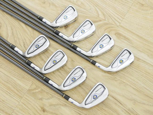 Iron set : Taylormade : ชุดเหล็ก Taylormade Gloire F Forged (รุ่นท๊อปสุด Japan Spec.) มีเหล็ก 4-Pw,Aw (8 ชิ้น) ก้านกราไฟต์ Fujikura Motore Speeder 75i Flex R