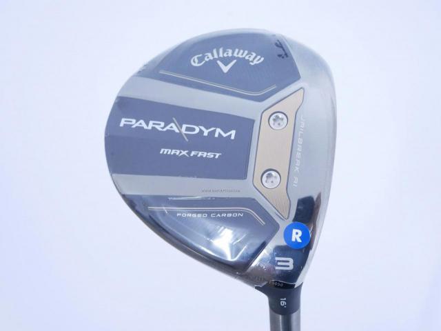 Fairway Wood : callaway : **ของใหม่ ยังไม่แกะพลาสติก** หัวไม้ 3 Callaway Paradym MAX FAST (รุ่นล่าสุดปี 2023 Japan Spec.) Loft 16 ก้าน Fujikura Speeder NX 40 Flex R