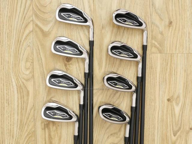 Iron set : Mizuno : ชุดเหล็ก Mizuno Zephyr ZM-01 (ใบใหญ่ ตีง่าย) มีเหล็ก 5-Pw,Aw,Sw (8 ชิ้น) ก้านกราไฟต์ Flex R