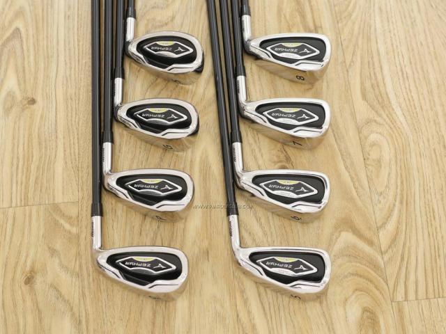 Iron set : Mizuno : ชุดเหล็ก Mizuno Zephyr ZM-01 (ใบใหญ่ ตีง่าย) มีเหล็ก 5-Pw,Aw,Sw (8 ชิ้น) ก้านกราไฟต์ Flex R