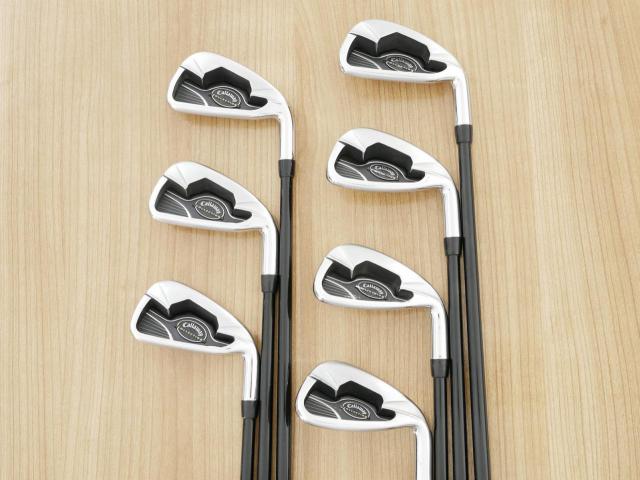 Iron set : Callaway : ชุดเหล็ก Callaway Collection (ตีง่าย ไกล) มีเหล็ก 4-Pw (7 ชิ้น) ก้านกราไฟต์ Flex R