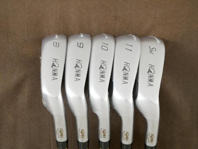 Iron set : Honma : **ของใหม่ ยังไม่แกะพลาสติก** ชุดเหล็ก Honma Beres KIWAMI มีเหล็ก 8-11,Sw (5 ชิ้น) ก้านกราไฟต์ 40 Flex R (2 ดาว)