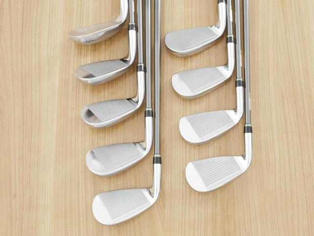 Iron set : Tourstage : ชุดเหล็ก Tourstage PHYZ (ซีรี่ย์ท๊อป ใบใหญ่ ตีง่าย ไกล) มีเหล็ก 4-Pw,Aw,Sw (9 ชิ้น) ก้านกราไฟต์ Flex SR