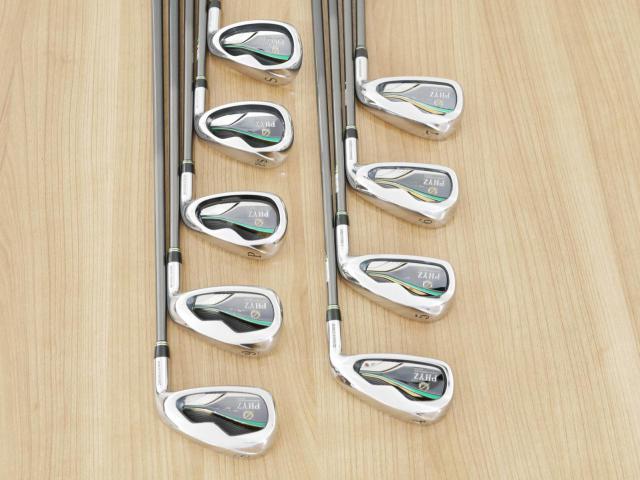 Iron set : Tourstage : ชุดเหล็ก Tourstage PHYZ (ซีรี่ย์ท๊อป ใบใหญ่ ตีง่าย ไกล) มีเหล็ก 4-Pw,Aw,Sw (9 ชิ้น) ก้านกราไฟต์ Flex SR