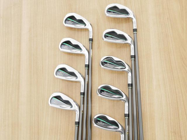 Iron set : Tourstage : ชุดเหล็ก Tourstage PHYZ (ซีรี่ย์ท๊อป ใบใหญ่ ตีง่าย ไกล) มีเหล็ก 4-Pw,Aw,Sw (9 ชิ้น) ก้านกราไฟต์ Flex SR