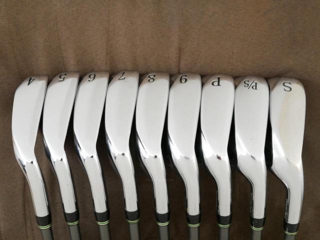 Iron set : Tourstage : ชุดเหล็ก Tourstage PHYZ (ซีรี่ย์ท๊อป ใบใหญ่ ตีง่าย ไกล) มีเหล็ก 4-Pw,Aw,Sw (9 ชิ้น) ก้านกราไฟต์ Flex SR