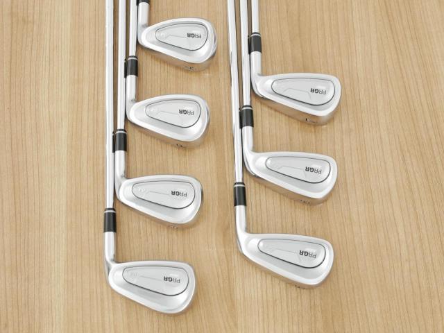 Iron set : PRGR : ชุดเหล็ก PRGR 04 Forged (รุ่นปี 2025 ตีง่าย ไกลมากๆๆ) มีเหล็ก 5-Pw,AW (7 ชิ้น) ก้านเหล็ก NS Pro 950 NEO Flex SR
