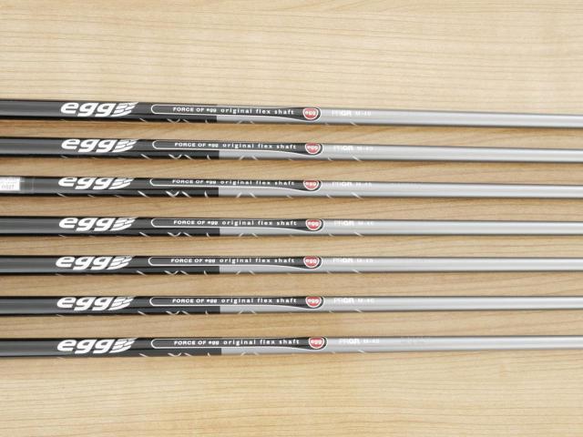 Iron set : PRGR : ชุดเหล็กกระเทย PRGR New Egg Iron (รุ่นปี 2017 ตีง่ายและไกลมาก) มีเหล็ก 6-Pw,Aw,Sw (7 ชิ้น) ก้านกราไฟต์ Flex SR (M-40)