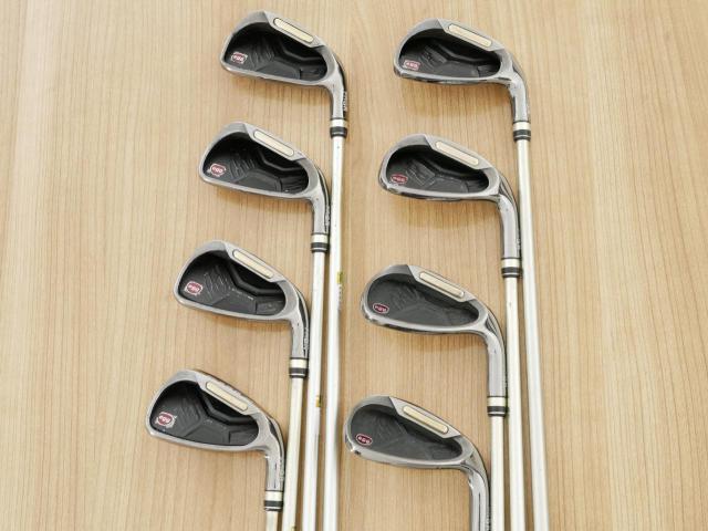 Iron set : PRGR : ชุดเหล็กกระเทย PRGR New Egg Iron (ตีง่ายและไกลมาก) มีเหล็ก 5-Pw,Aw,As (8 ชิ้น) ก้านกราไฟต์ Flex SR (M-40)