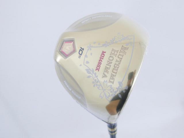 Driver : Other Brand : **ของใหม่ ยังไม่แกะพลาสติก** ไดรเวอร์ Mutsumi Honma MH488X (หัวขนาด 488cc. หน้าเด้งเกินกฏ) Loft 10.5 Flex SR