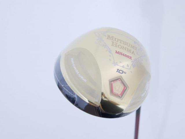 Driver : Other Brand : **ของใหม่ ยังไม่แกะพลาสติก** ไดรเวอร์ Mutsumi Honma MH488X (หัวขนาด 488cc. หน้าเด้งเกินกฏ) Loft 10.5 Flex SR