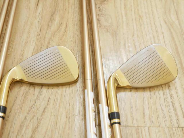 Iron set : Katana : ชุดเหล็ก Katana Voltio Model J Gold (ปี 2018 หน้าเด้ง ตีง่าย ไกล) มีเหล็ก 5-Pw,Aw,Sw (8 ชิ้น) ก้านกราไฟต์ Fujikura Speeder 550 Flex R