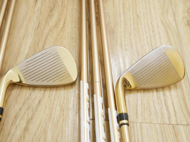 Iron set : Katana : ชุดเหล็ก Katana Voltio Model J Gold (ปี 2018 หน้าเด้ง ตีง่าย ไกล) มีเหล็ก 5-Pw,Aw,Sw (8 ชิ้น) ก้านกราไฟต์ Fujikura Speeder 550 Flex R